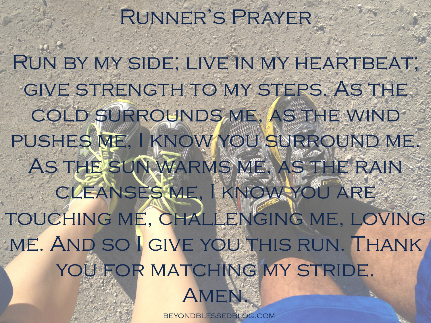 Runner's Prayer BeyondBlessedBlog